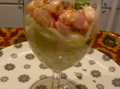 Verrines concombre crevettes