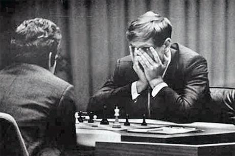 Le match du championnat du monde d'échecs entre Fischer et Spassky à Reykjavic en 1972 