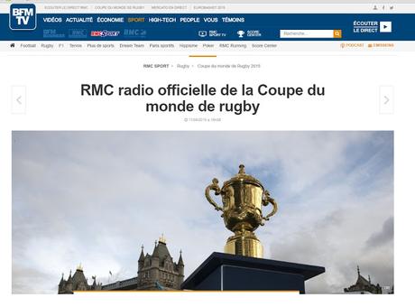 C'est qui la radio officielle de la Coupe du monde de rugby ?