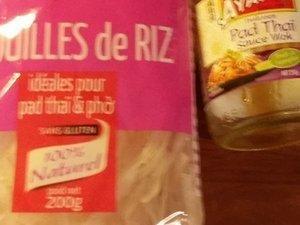 Nouilles de riz aux gambas et moules Cliquer sur les photos pour les agrandir