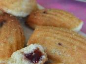 Madeleines fourrées confiture