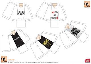 PaperToys  - Kurt Cobain chanteur du groupe Nirvana