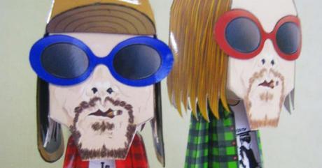PaperToys  - Kurt Cobain chanteur du groupe Nirvana