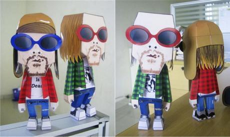 PaperToys  - Kurt Cobain chanteur du groupe Nirvana