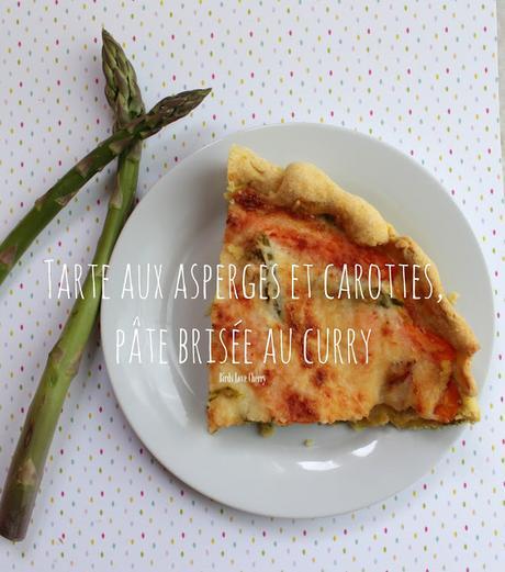 Tarte aux asperges vertes et carottes, pâte brisée au curry & quelques photos de mon week-end à Annecy