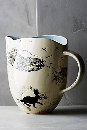Sketched silhouette pitcher (© Anthropologie)