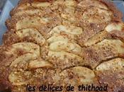 gâteau pommes, noisettes polenta