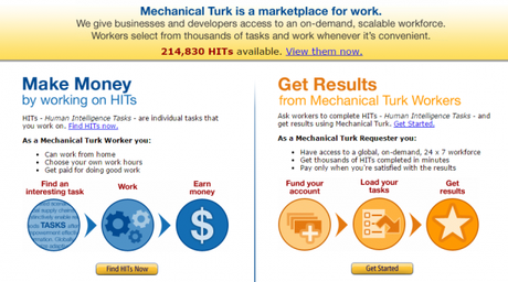 Amazon Mechanical Turk, initié en 2005, a lancé le crowdsourcing pour les micro-travaux