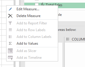 Mesure DAX Excel 2016 1