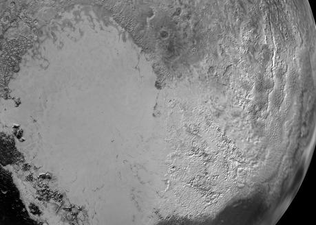 détail de la région Tombaugh sur Pluton