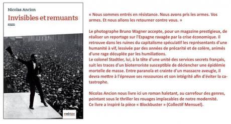 Nicolas Ancion, Invisibles et remuants, MaelstrÖm RéEvolution, roman