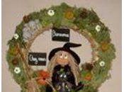 Couronne avec p'tite sorcière chat porcelaine froide