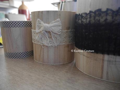 Customisation de pots en bois | Kustom Couture