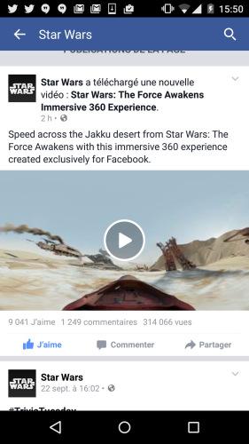 Les vidéos 360 degrés arrivent sur Facebook