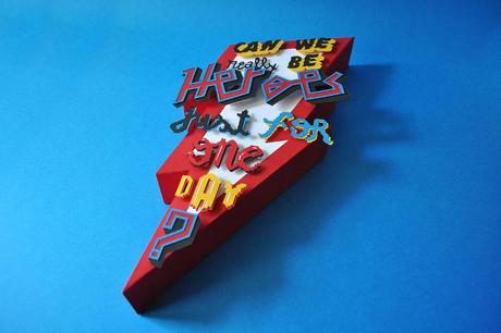 Colorful paper art, hand crafted by Miguel Dias