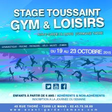 Stage Gym et Loisirs à l'Avant Garde du Mans - toussaint 2015