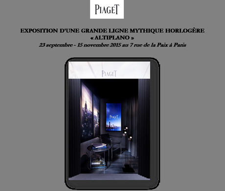 Invitation à découvrir l’exposition Piaget Altiplano au 7 rue de la Paix