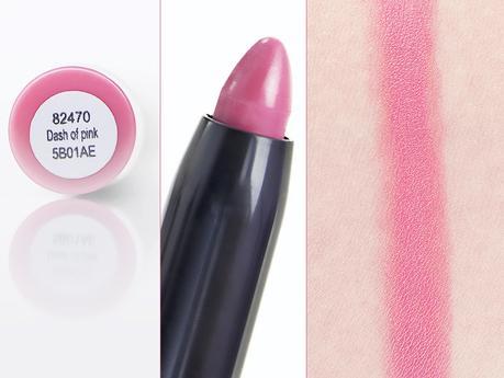 Crayon jumbo à lèvres mat Matte Lip Color e.l.f. rose nude tendre Dash of Pink packaging nom teinte mine et swatch