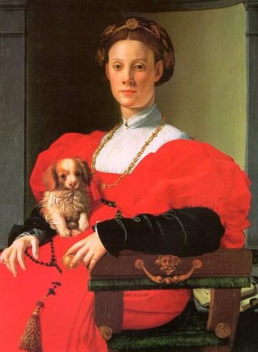Agnolo Bronzino, Portrait de dame en rouge. 1532 – 1535, Huile sur bois, 89,8 x 70,5 x 2,6 cm Francfort, Stadel Museum © Städel Museum - U. Edelmann / ARTOTHEK