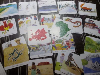 Mon coffret Montessori du monde - 77 cartes pour découvrir les continents