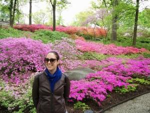 Sarah au Botanical garden of NY, dans le Bronx
