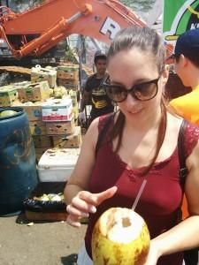 au marché Sporgasburg, avec une coconut