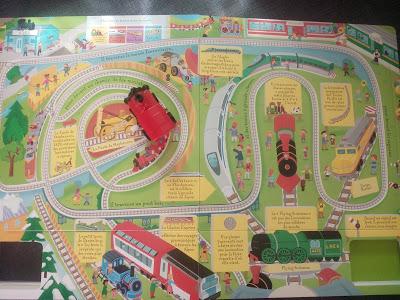 Le train - Avec 4 voies à assembler et un petit train à remonter ♥ ♥ ♥