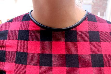 Envie #109 : Mon look rock punk ! Punk is not dead ! top zara rouge noir carreaux