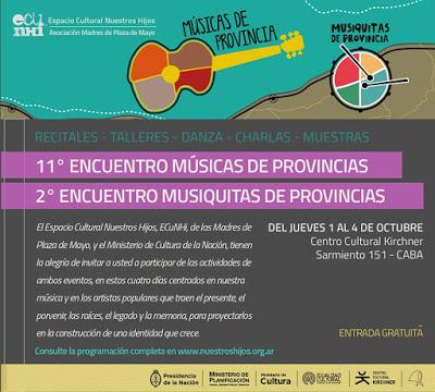 Festival des Musiques de Province à Buenos Aires [à l'affiche]