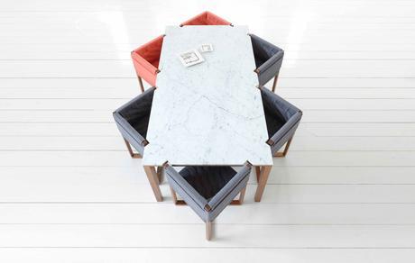 Mobilier à angles Efasma par Bureau de Change