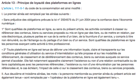 Vous êtes la République Numérique loyauté