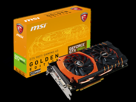 msi gtx 980ti gaming 6g golden edition product picture box card MSI présente sa carte graphique GTX 980TI GAMING 6G GOLDEN EDITION  msi GTX 980TI 