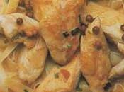 Menus droits poulet ferme crème baies roses