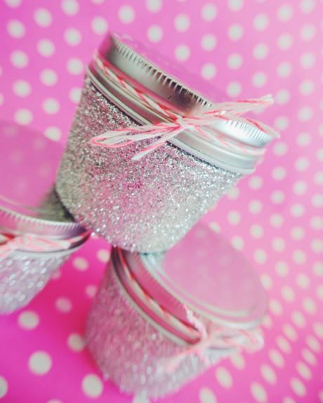 diy jars à paillettes