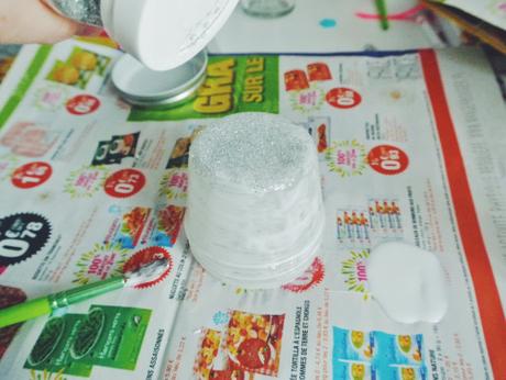 DIY jars à paillettes