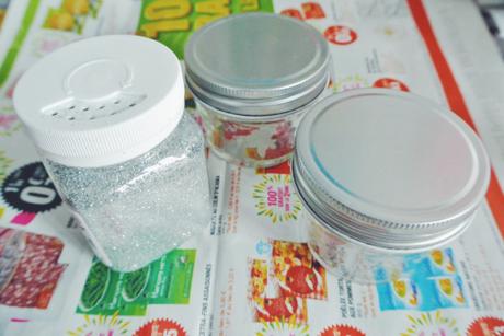 DIY jars à paillettes