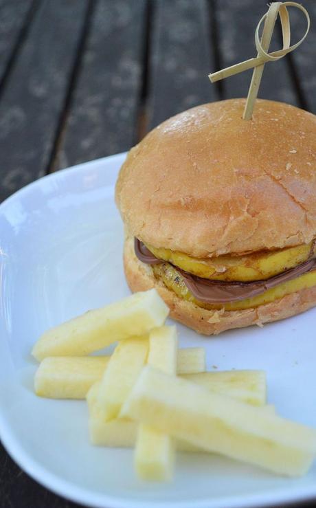 Hamburger pomme chocolat à la plancha Eno®