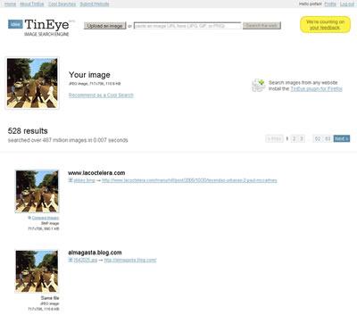 TinEye moteur recherche d’images