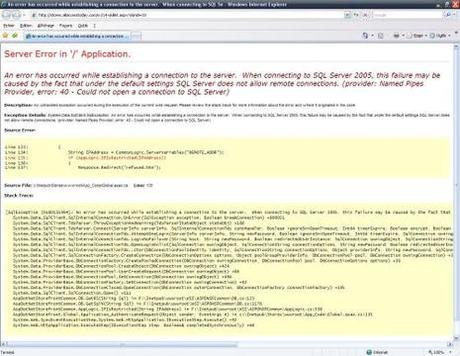 Message d'erreur: CustomErrors Pour Les Nuls