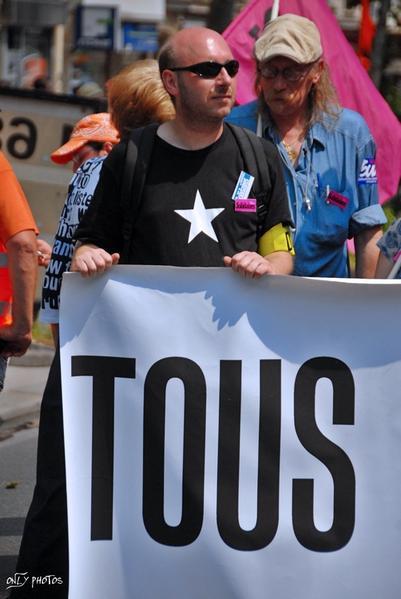 Manifestation parisienne des fonctionnaires. 10 juin 2008