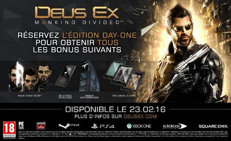 Deus Ex : Mankind Divided annule son programme de pré-commande