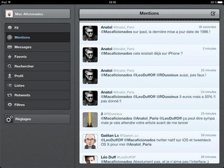 iOS 9: Tweetbot 4 se met enfin à jour pour les nouveaux iPad