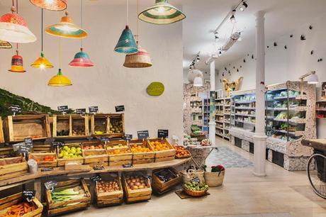 Madrid / Mama Campo : une épicerie/restaurant bio,design et colorée /