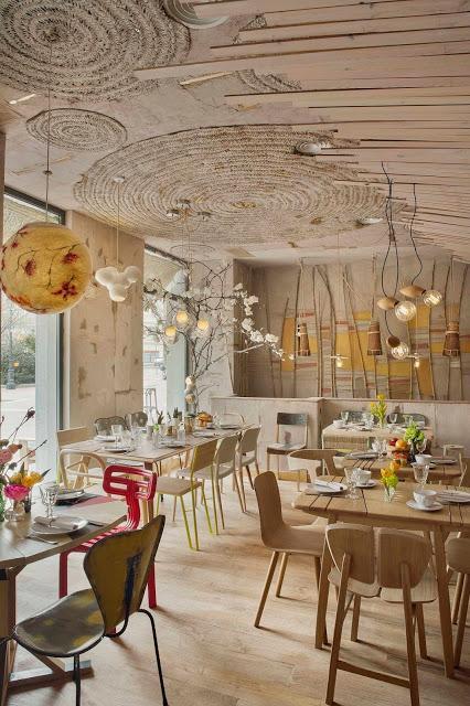 Madrid / Mama Campo : une épicerie/restaurant bio,design et colorée /