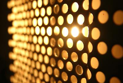 Photograph of a metal mesh