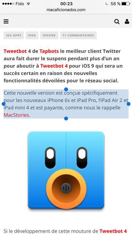 iPhone 6s 5 astuces 3D Touch
