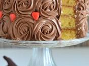 Rose cake chocolat