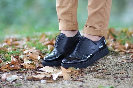 chaussures derbies noires vernies ANAKI Paris