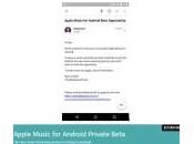 Apple Music sortie d’une version Android approche
