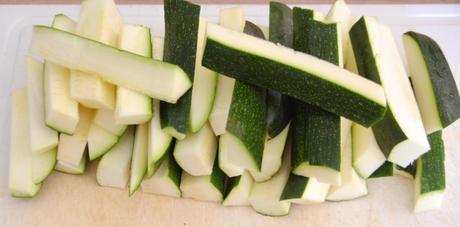Frites de courgette